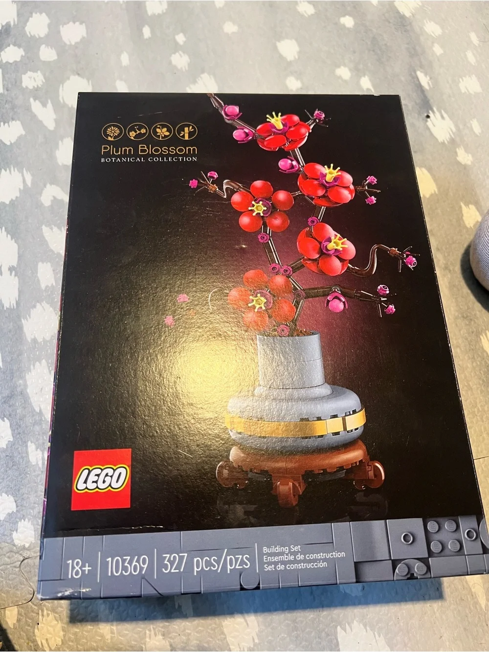 LEGO Plum Blossom Botanical Decor - Red and Pink Floral Accent
